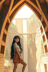 Anime style , ground level shot, masterpiece , best quality