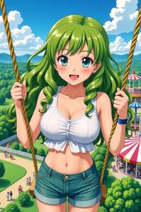 asian anime style marvel U Go Girl masterpiece,best quality , asian anime, Top Curls olivine hair
