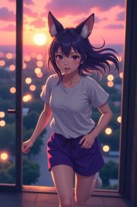 Anime style , aerial view shot, masterpiece , best quality