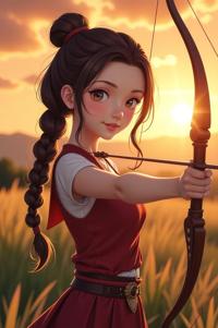 Anime style , perspective shot, masterpiece , best quality