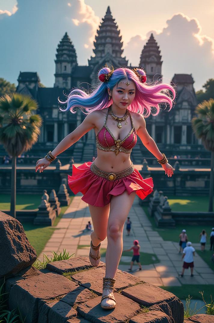 Anime style , from above shot, masterpiece , best quality