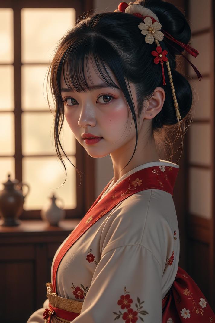 Anime style , Front side back three views shot, masterpiece , best quality