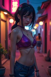 Anime style , ground level shot, masterpiece , best quality