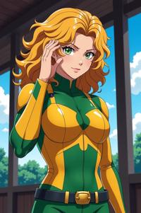 asian anime style marvel Genis Vell masterpiece,best quality , asian anime, Lob Curly magnolia hair