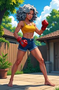 asian anime style marvel Luke Cage masterpiece,best quality , asian anime, Rachel Curly slate grey hair