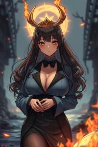 Anime style , full body shot, masterpiece , best quality