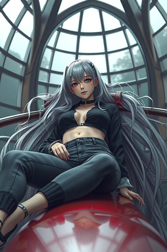 Anime style , perspective shot, masterpiece , best quality