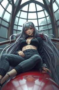 Anime style , perspective shot, masterpiece , best quality