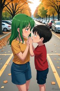 asian anime style marvel Aunt May masterpiece,best quality , asian anime, That s all lawn green hair
