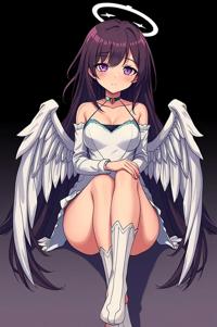 Anime style , knee level shot, masterpiece , best quality