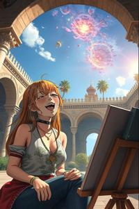Anime style , perspective shot, masterpiece , best quality