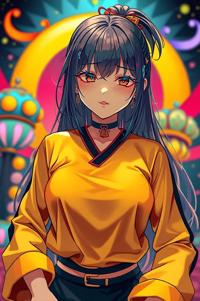 Anime style , shoulder level shot, masterpiece , best quality