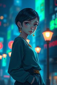 Anime style , full body shot, masterpiece , best quality