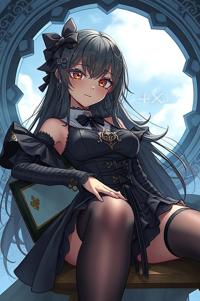 Anime style , knee level shot, masterpiece , best quality