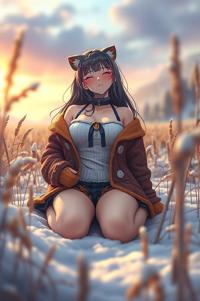 Anime style , full body shot, masterpiece , best quality