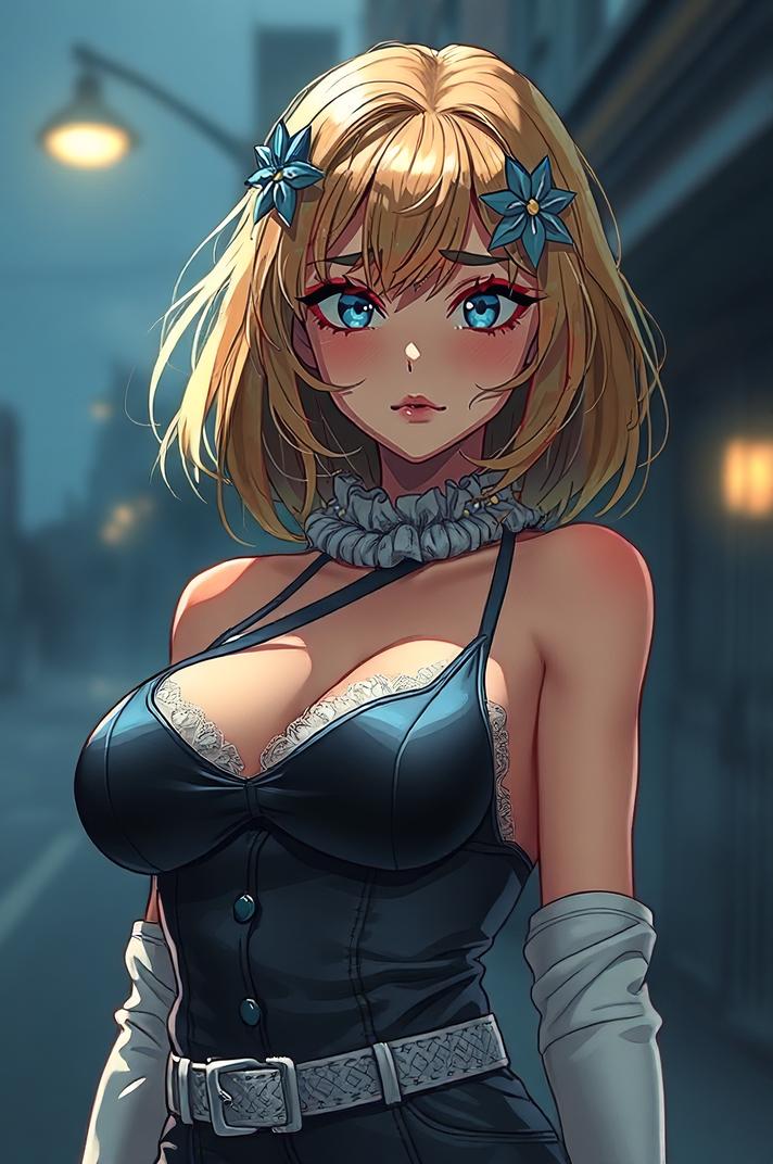 Anime style , shoulder level shot, masterpiece , best quality