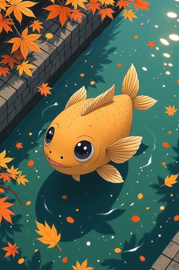 Anime style s Pufferfish from Band of Brothers universe, Over Eye tan hair, autumn, aerial view shot