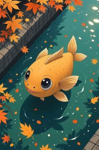 Anime style s Pufferfish from Band of Brothers universe, Over Eye tan hair, autumn, aerial view shot