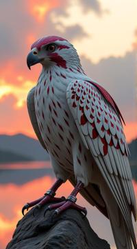 sci fi, by Ridley Scott and Vincent Callebaut, digital art, robotic Falcon