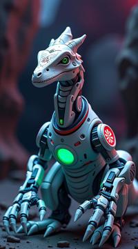sci fi, stylized by George Lucas, digital art, robotic Diplodocus