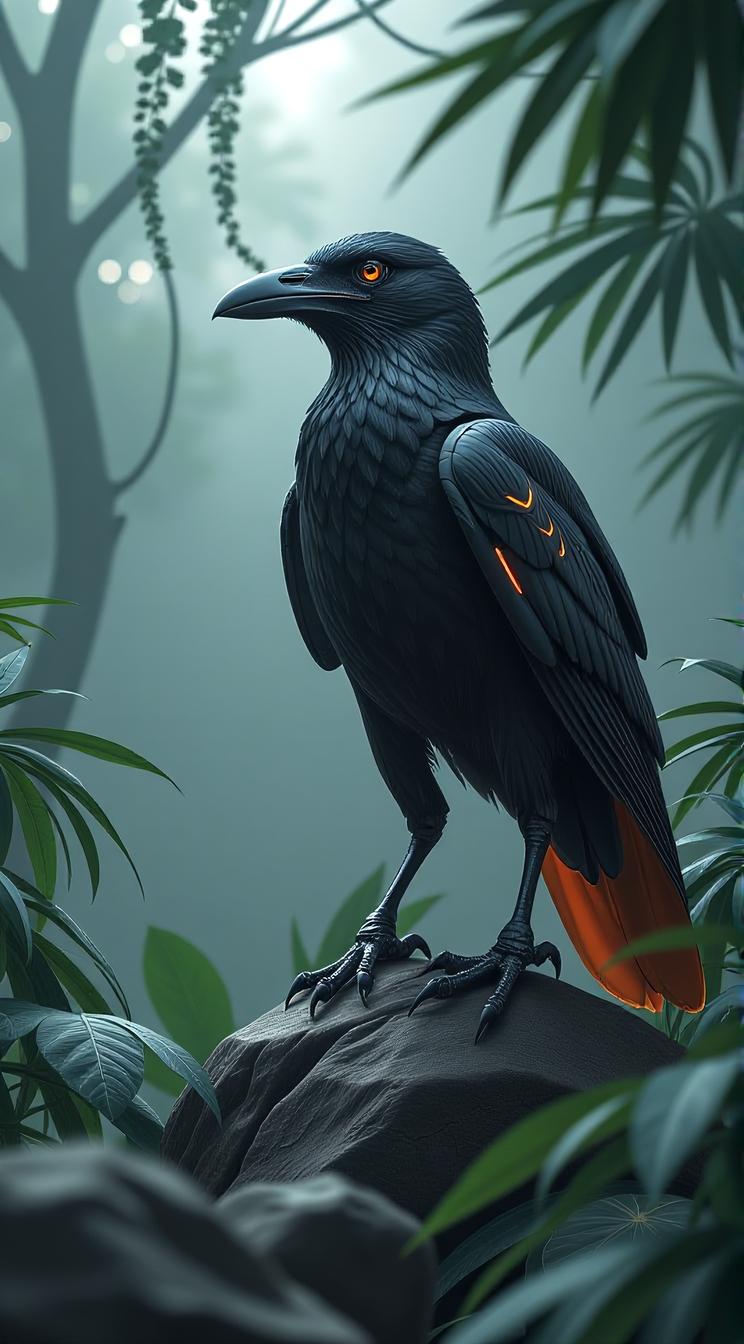 sci fi, designed by Brian K Vaughan, digital art, jungle