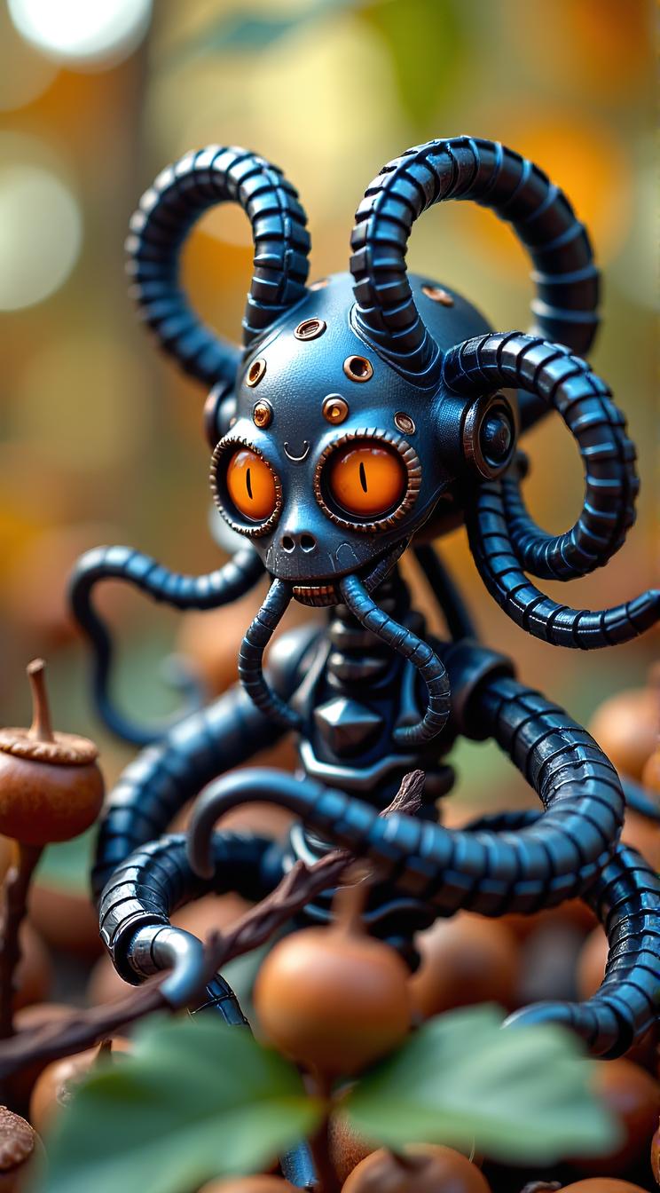 sci fi, stylized by Jos Ladr nn, digital art, robotic Medusa
