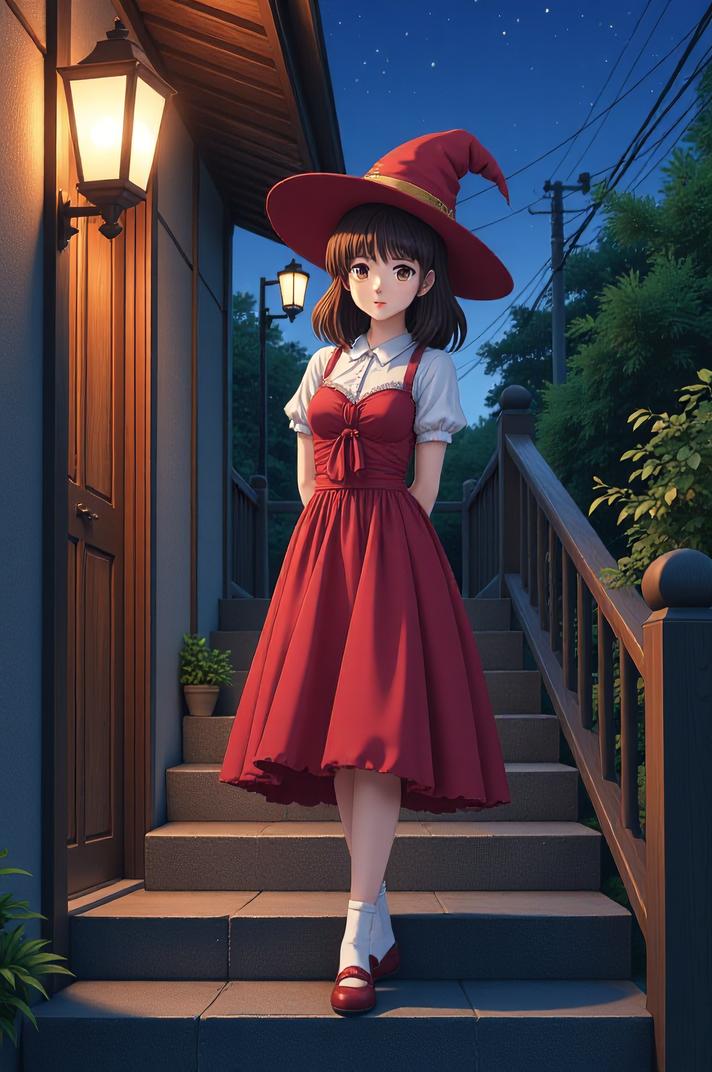 anime style masterpiece,best quality , Mullet brown hair, spring