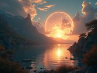stylized by Hans Makart , photograph, cute, establishing shot of a Fairy Tale Broken Croatian Protoplanetary disk