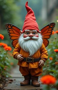 stylized by Philip Lorca diCorcia and Mario Testino and Taylor Wessing , photograph, behance, medium wide shot of a strong Burundian Male Garden gnome