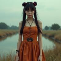 photograph, fairy tale, Rule of Thirds, medium shot of a France full of Provoking good looking y o stout Palestinian Ryu Hayabusas of Death Musician