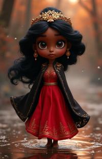 designed by Bill Gekas and Carrie Mae Weems , photograph, dense water and Universe in background, fairy tale