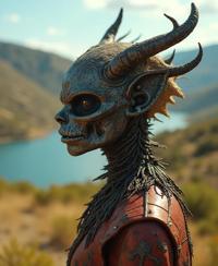 stylized by Lisa Holloway and Burt Glinn and Hugh Kretschmer , photograph, intricate details, upper body shot of a Pathetic Repugnant traditional Metalhead Oracle cards