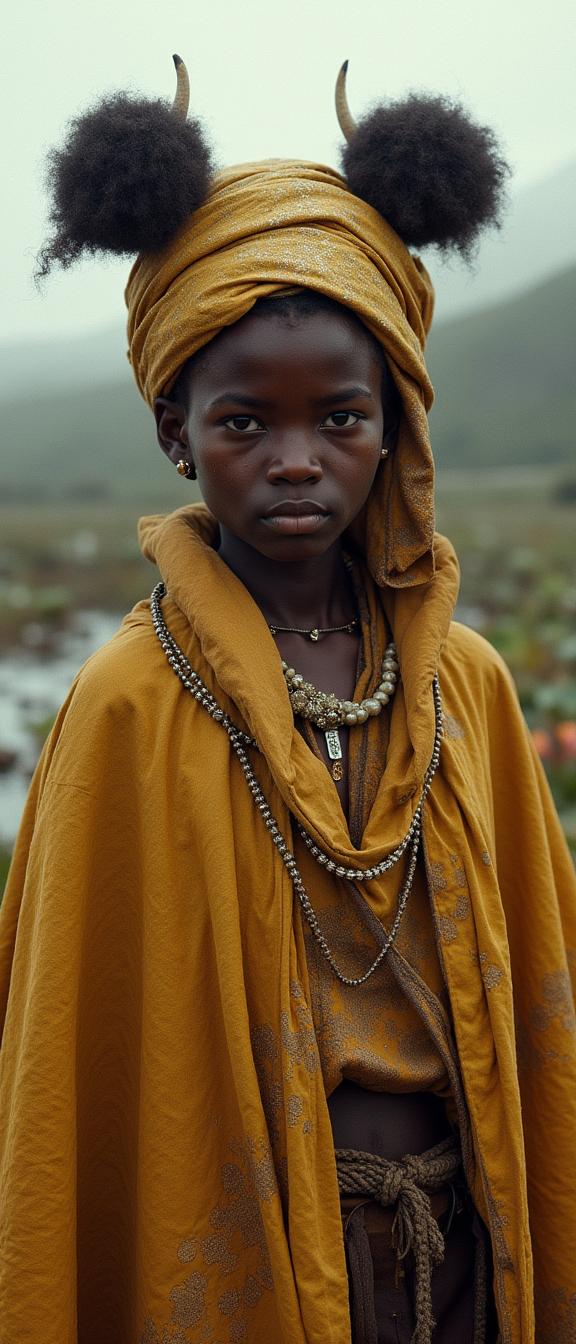 by Harvey Stein and Ruth Orkin and Miss Aniela , photograph, luminous realism, two shot angle of a Substantive lower class fat traditional Ugandan Girl