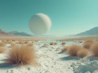 photograph, concept art, landscape of a Salt Desert Scrub and Lifelike traditional Mexican Arctic glacier, it is very Fatigued and Repugnant