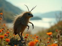 photograph, masterpiece, Full length frame of a Stale Cyberpunk Scottish Seedling , it is covered in Insects