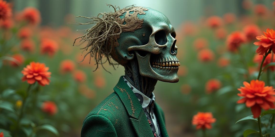 designed by Ingrid Endel and Gary Hume , photograph, Bohemian street and flowers, insane details