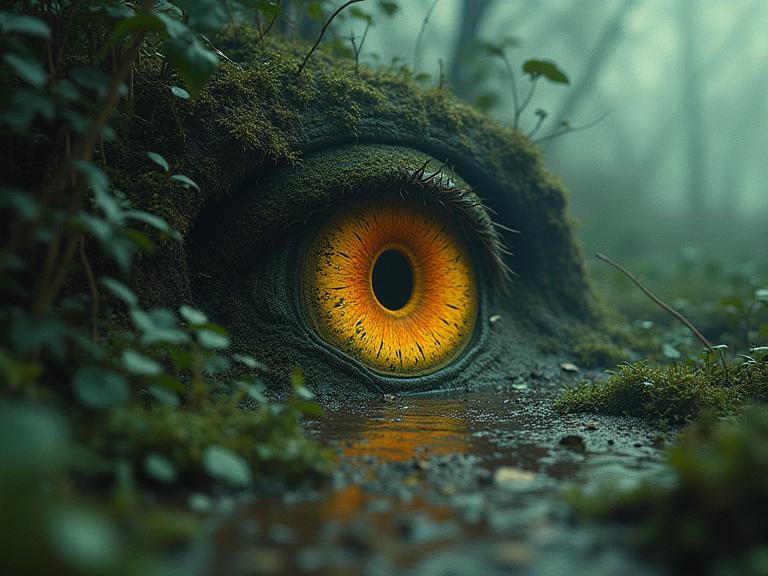 art by Joseph Cornell and Cody Ellingham and Mikko Lagerstedt , photograph, genre paintings, extreme close up shot of a Not all who wander are lost