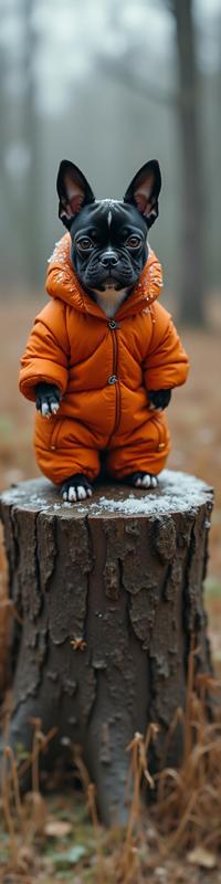 photograph, best quality, fluorescent orange theme , shot from side of a dressed in a very Eclectic deep orange Lovecraftian Ice Capri pants