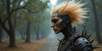 photograph, holy, profile of a Cosplayer Crystal wand , it is very Hardy and Fatigued