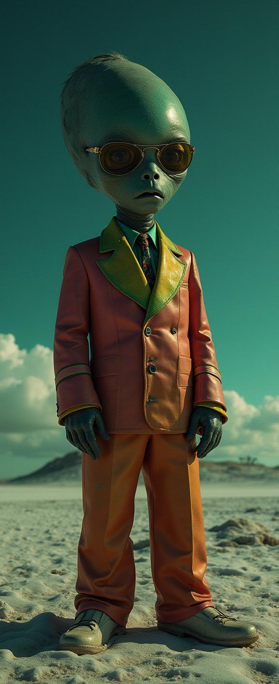 by Paul Strand and Lilia Alvarado and Elsie Driggs and Thomas Hawker , photograph, glamourous, view of a Rainbow Colossal fat Chinoiserie Alien movie character
