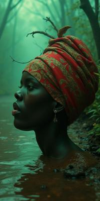 designed by Sacha Goldberger and Peter Holme III and Njideka Akunyili Crosby , photograph, highly detailed, profile of a traditional Ugandan Trolley of Despair
