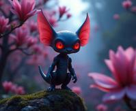 art by Nan Goldin , photograph, intricate background, extreme close up shot of a Futuristic Bright Second Goblin