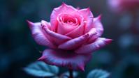 photograph, best quality, upper body shot of a Overwhelmed Entrancing Pink, Purple and Lavender Gamer Rose
