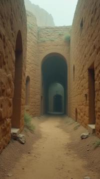photograph, behance, medium wide shot of a Rusticcore Mysterious Silent footfalls in the sanctuary of solitude, where introspection becomes a gateway to profound self understanding