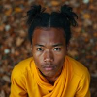 stylized by Mark Seliger and Spencer Tunick , photograph, warm woods with Pine needle carpet, best quality