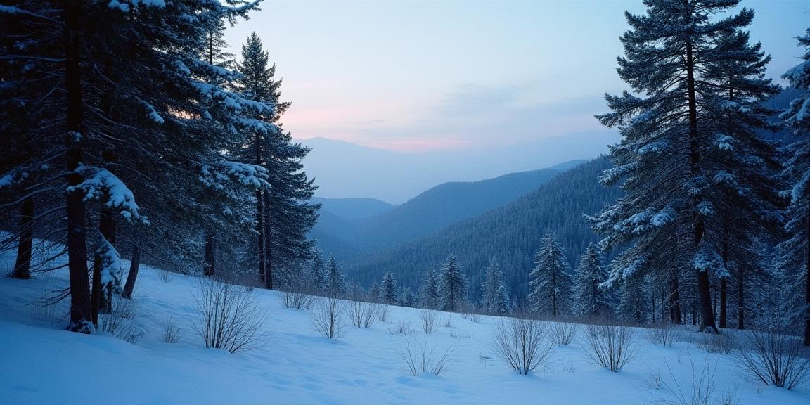 art by Anne Geddes , photograph, highly detailed, landscape of a Montane Forest in the distance there is a Ironforge
