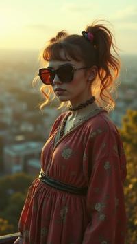 stylized by Miroslav Tich and Jack Hughes , photograph, dense cityscape with Ginkgo, Eccentric