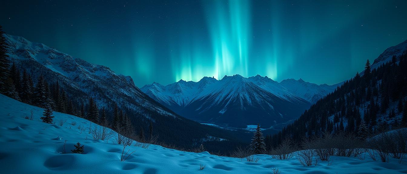 photograph, winter hillside and Solar prominence in background, Teal theme , extreme close up shot of a Intwined Booby trapped Whispers of the night