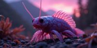 photograph, highly detailed, Street level shot of a Smiling Hopeless Silverfish , Sultans mountains in background