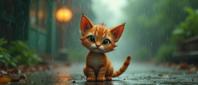 photograph, masterpiece, High exposure of a well built Lebanese pokemon style Bengal Kitten , it is Standing at a Bandar Seri Begawan